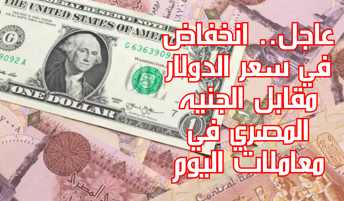 سعر الدولار مقابل الجنيه المصري