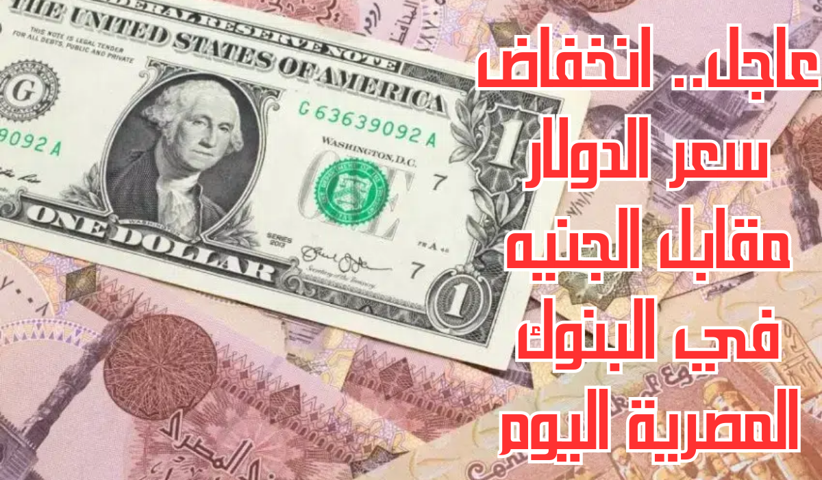 سعر الدولار مقابل الجنيه