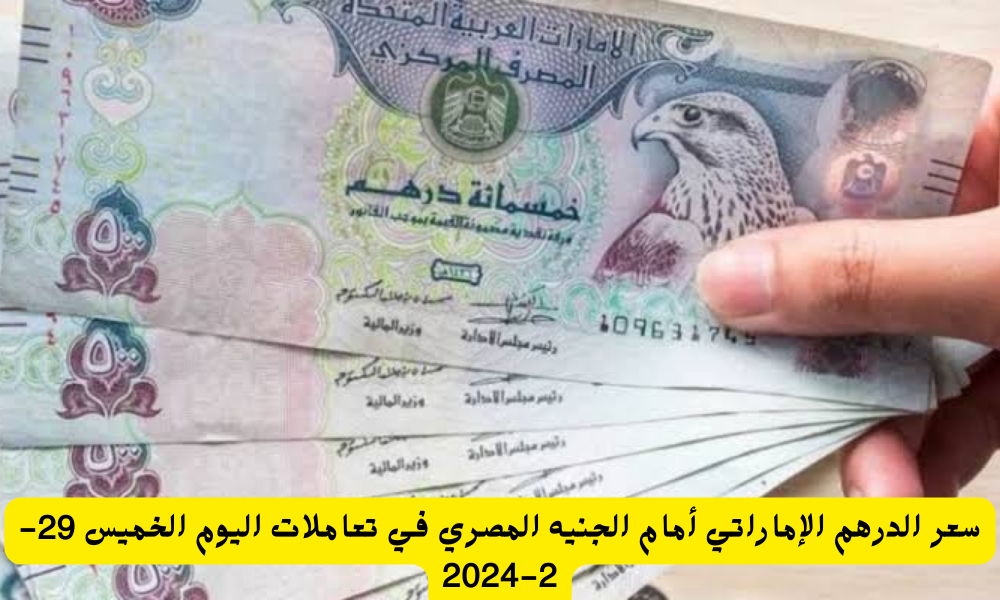 سعر الدرهم الإماراتي أمام الجنيه المصري